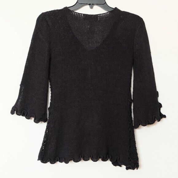 Lisa International Women's Knit Top | Sweater | Cardigan XS - Picture 3 of 8